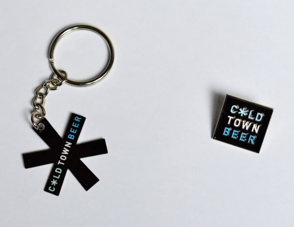 Cold Town Beer Keyring and Badge